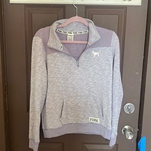 VICTORIA SECRET PINK PURPLE COMFY SWEATER